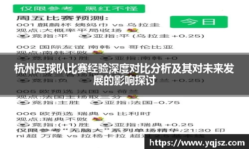 杭州足球队比赛经验深度对比分析及其对未来发展的影响探讨